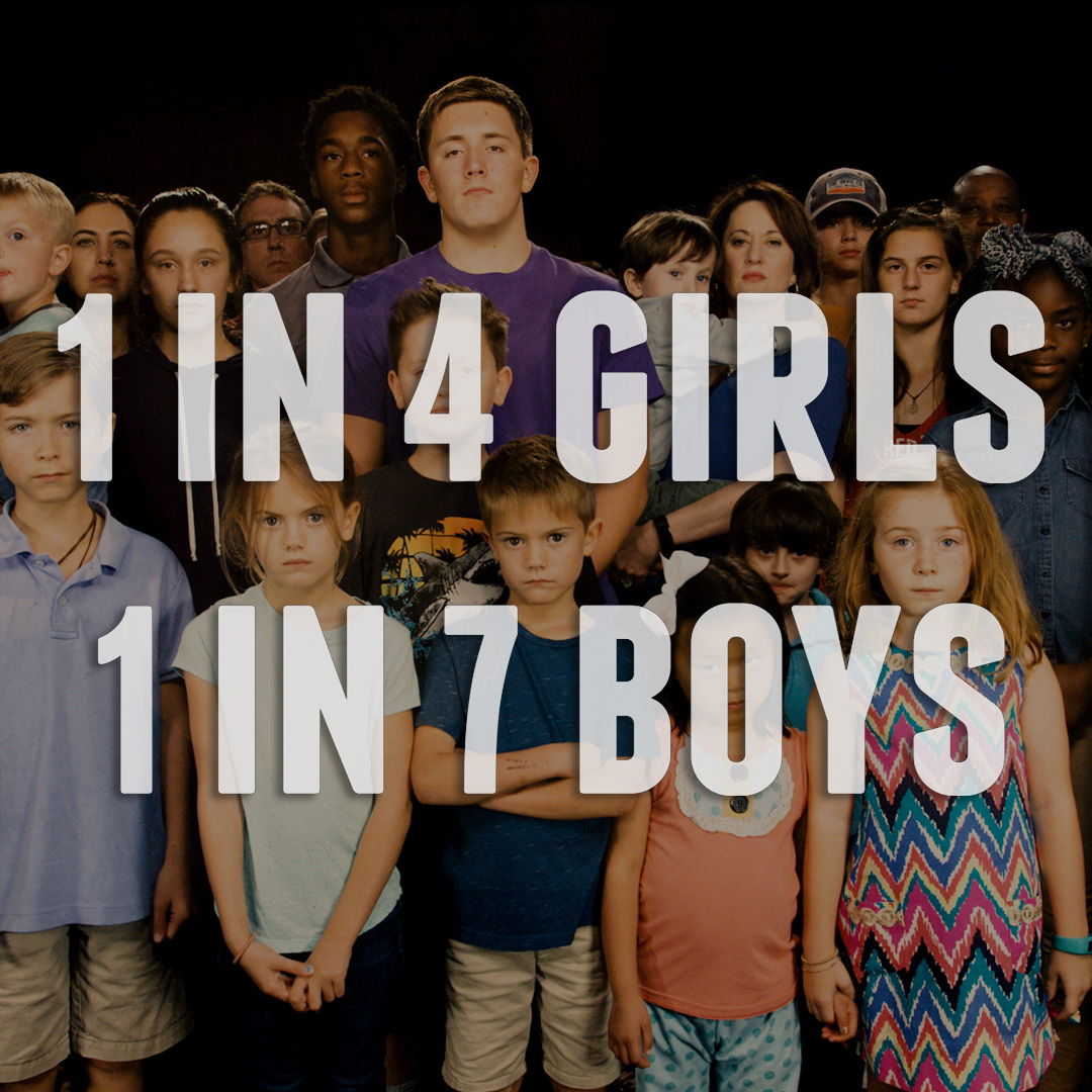 1 in 4 girls and 1 in 7 boys